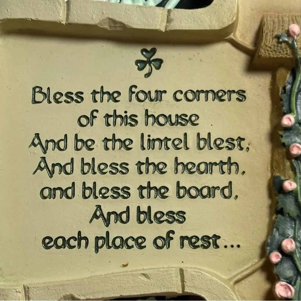 Abbey Press Irish Home Blessing Decorative Cross Shaped Plaque